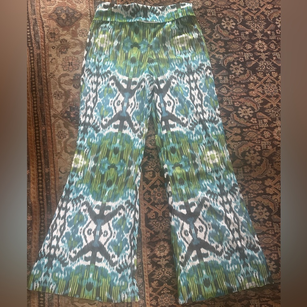 Cynthia Rowley’d Safari Tropical Green Fully-Lined Pants 
Size: L